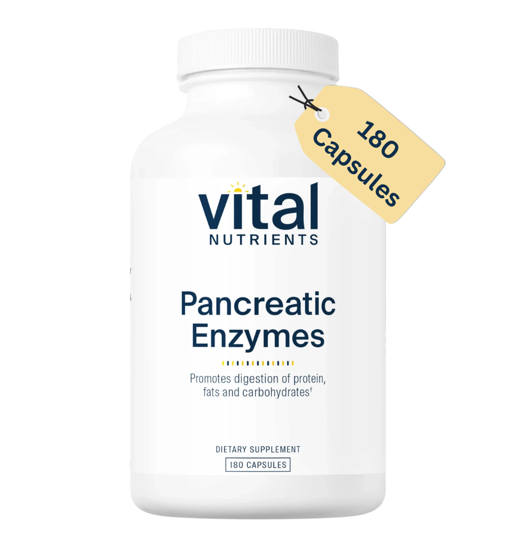 Vital Nutrients, Pancreatic Enzymes 180 Capsules