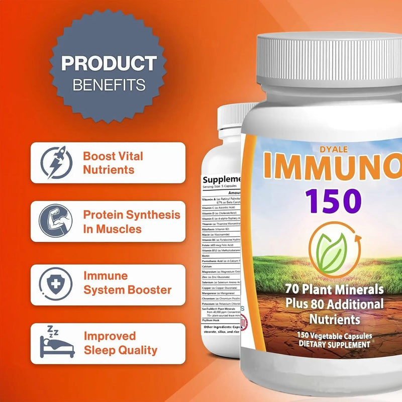 Immuno 150 – Advanced Multivitamin & Immune Support | 150 Capsules for Daily Health & Vitality