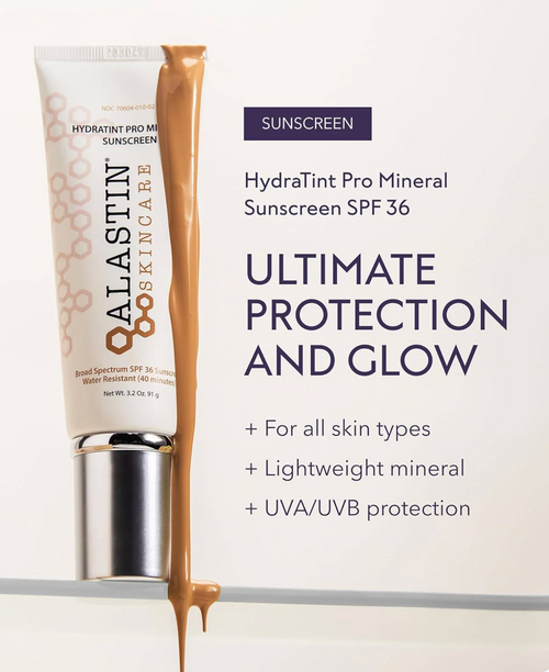 ALASTIN - 2 Pack- HydraTint Pro Mineral Sunscreen SPF 36 – Tinted Sunblock 3.2oz