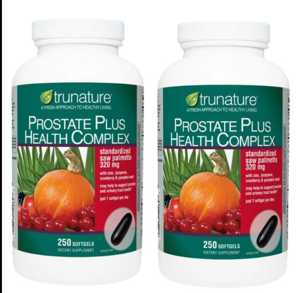 TRUNATURE, Prostate ( 2-PACK ) Health Complex Supplement – 250 Softgels Support Formula