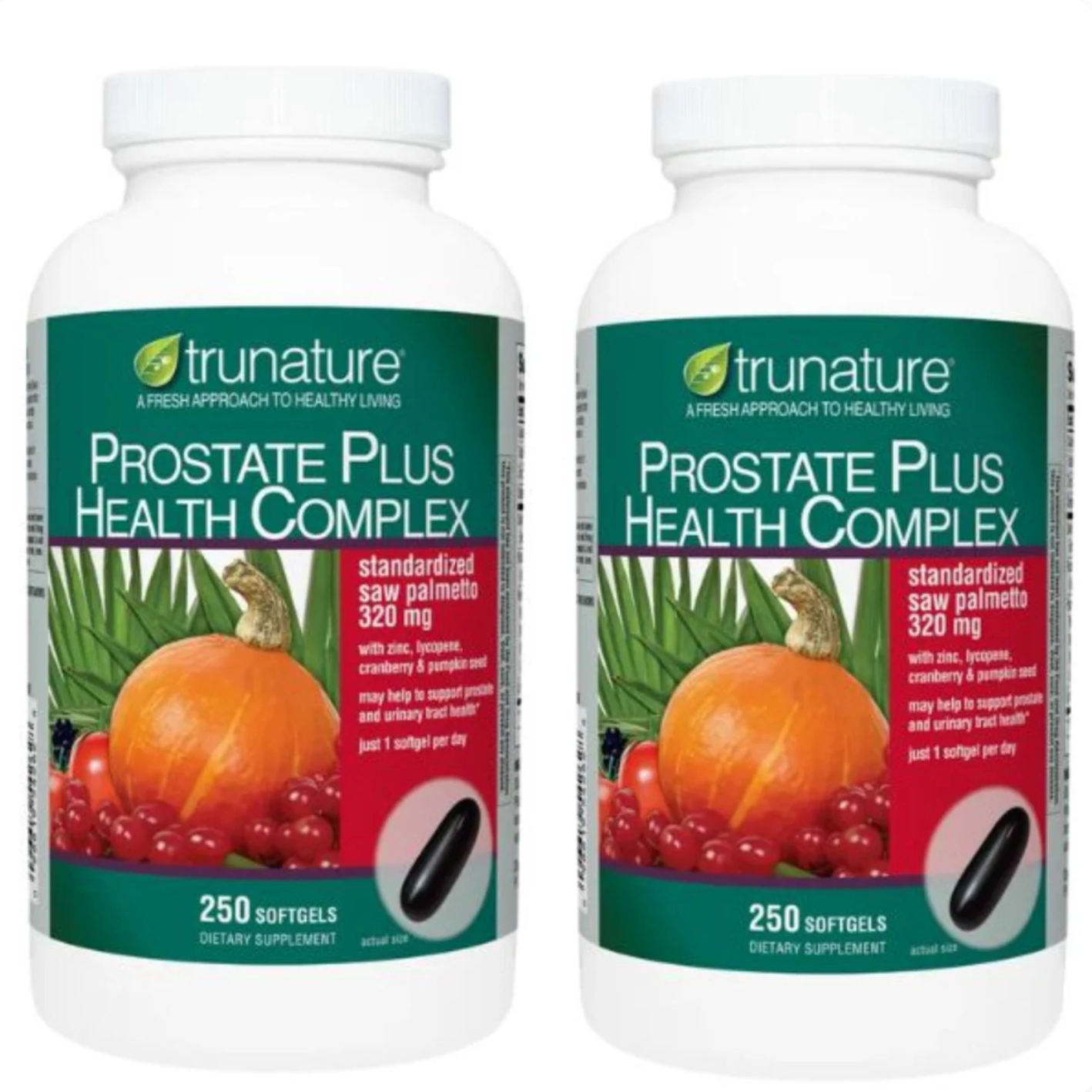 TruNature Prostate Plus Health Complex 250 Softgels - Pack of 2